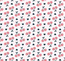 Lovely cherry seamless pattern Premium Vector