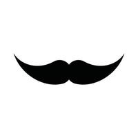 moustache vector icon in solid style