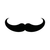 moustache vector icon in solid style