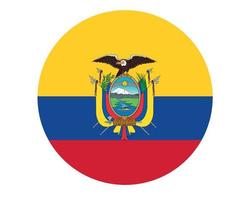 ecuador bandera nacional americano latino emblema icono vector ilustración diseño abstracto elemento