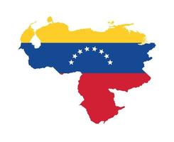 Venezuela Flag National American Latine Emblem Map Icon Vector Illustration Abstract Design Element