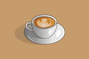 Coffee cup vector graphic design illustration