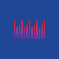 Sound waves vector illustration icon template