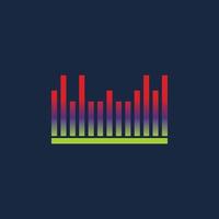 Sound waves vector illustration icon template