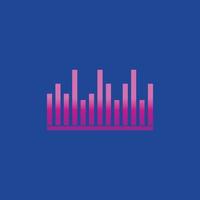 Sound waves vector illustration icon template