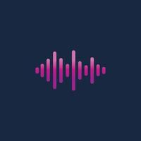 Sound waves vector illustration icon template