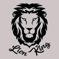 diseño de icono de vector de rey león