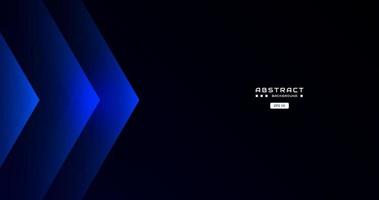 futuristic blue background with abstract square shape, arrow, dynamic and sport banner concept. vector