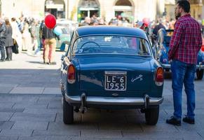 Vintage classic retro automobiles cars in Italy photo