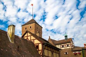 Old medieval castle Heathen Tower Kaiserburg, Nurnberg, Germany photo