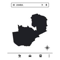 Icon Map of Africa Isolated Vector eps 10