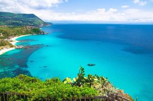 Cape Capo Vaticano aerial panoramic view, Calabria, Southern Italy photo