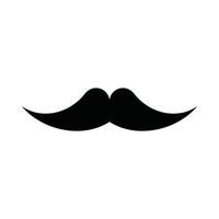 moustache vector icon in solid style