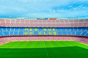 Camp Nou is the home stadium of football club Barcelona photo