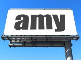 amy word on billboard photo