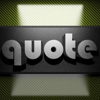 quote word of iron on carbon photo