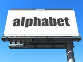alphabet word on billboard photo