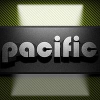 pacific word of iron on carbon photo