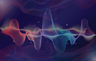 Abstract wave background vector