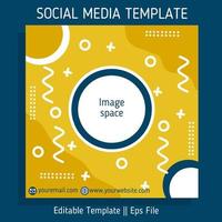 social media template background design, suitable for social media posts and others vector
