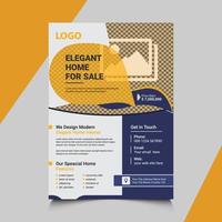 real estate business flyer template vector