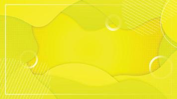 Yellow background with liquid shapes modern concept. Abstract fluid poster. Suitable for banner, web, header, cover, billboard, brochure, social media, landing page. vector
