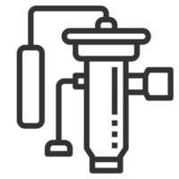 expansion valve icon line vector illustration