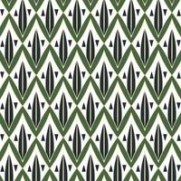 traditional tribal ethnic pattern green background ready for your design vector