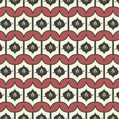 traditional tribal ethnic pattern red background ready for your design