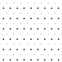 black triangle pattern symbol is of different sizes and opacity. The pattern is evenly filled. Vector illustration on a white background