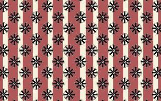 traditional tribal ethnic floral wavy pattern pink background ready for your design vector