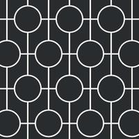 line circles repeating seamless pattern black background ready for your design vector