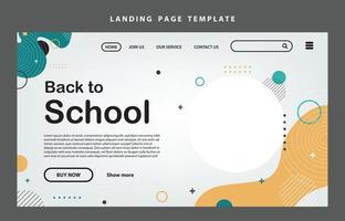 landing page template website presentation digital marketing flat design startup event business set vector