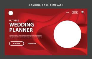 landing page template website presentation digital marketing flat design startup event business set vector