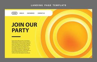 landing page template website presentation digital marketing flat design startup event business set vector