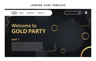 landing page template website presentation digital marketing flat design startup event business set vector