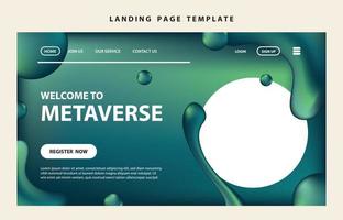 landing page template website presentation digital marketing flat design startup event business set vector