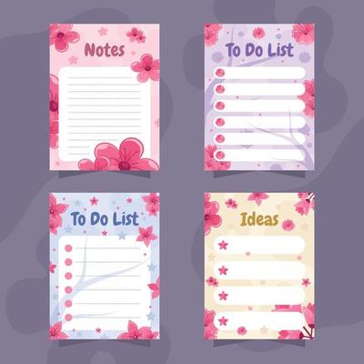 Spring Cherry Blossom Journal Template