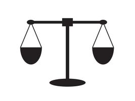 illustration vector graphics of scales, good for justice and equality icon illustration