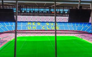 Camp Nou is the home stadium of football club Barcelona photo