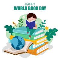 World Book Day Concept vector