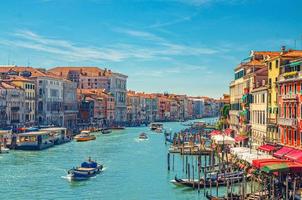 Venice cityscape with Grand Canal waterway photo