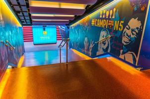 players tunnel entrance of Camp Nou stadium photo