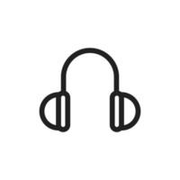 Earphone icon vector