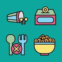 Ramadan Icon Set for your Presentation, Web Design, App Design. vector