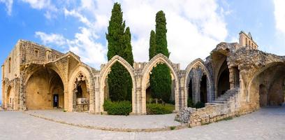 Ancient ruins of the Bellapais Abbey monastery Bellabais Manastiri in Kyrenia Girne photo
