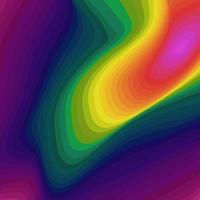 Beautiful Rainbow Wave Concept vector