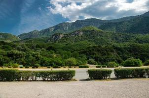 Beautiful view of Thermopylae mountain passage, Greece photo