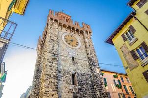 Torre della Pallata brick medieval clock tower photo