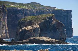 Fungus and Gebla Rock cliffs near Azure window, Gozo island, Malta photo